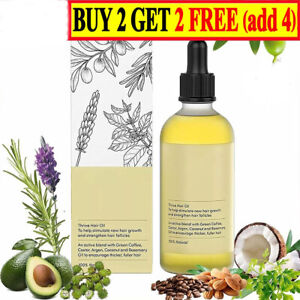 Natural Hair Growth Oil, Veganic Organic Natural Hair Growth Oil 60ml