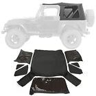 Black replacement Soft Top Tinted Windows FOR Jeep Wrangler TJ 1997-2006 (For: Jeep TJ)