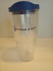 24 oz Tervis Tumbler with Lid Blue Express Scripts Clear Cold Hot Insulated