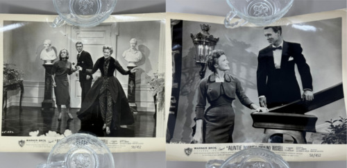 New ListingLot of 2 Auntie Mame Lobby Cards Photos Rosalind Russell Hollywood Black & White