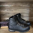 Mens Milwaukee MBM9000W Black Leather Motorcycle Riding Boots Size 12 M GUC