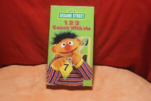 Sesame Street 123 Count With Me VHS Free Shipping!!