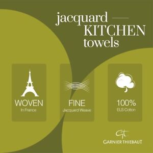 New ListingGarnier Thiebaut French Jacquard Kitchen Towel 100% Cotton Fruits Collection...