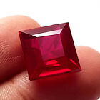 10 Ct AAA Natural Flawless Mozambique Red Ruby Loose Radiant Gemstone Square Cut