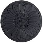 HF by LT Rubber Sunflower Garden Stepping Stone 11-3/4 inches Black