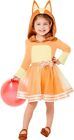 Spirit Halloween Bluey Bingo Orange Toddler Baby Girl Dress Costume Dog 3T 4T 5T