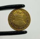 Gold Coin 1788 Spain Charles III 1/2 Escudo Spanish Colonial King Numismatic