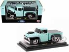 1956 FORD F-100 PICKUP TRUCK LIGHT BLUE 1/24 DIECAST MODEL BY M2 40300-115 A