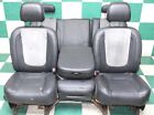 05' RAM Quad Black Gray Leather Suede Dual Power Bench Console Backseat Seats (For: Ram 2500 Laramie)
