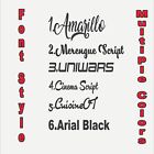 Custom Text Vinyl Lettering Vinyl  Decal Personalized Car Business Wall Window