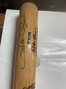 Pete rose signed autographed  bat R195 Jsa Cert Game Issued Louisville Slugger
