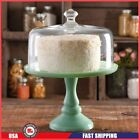 The Pioneer Woman Timeless Beauty 10 in Cake Stand with Glass Cover Mint Green.