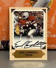 Earl Campbell 2001 Fleer Ultra College Greats Preview HOF Auto Signed Card RARE!