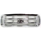 Grille For 99-2004 Ford F-250 Super Duty F-350 Super Duty Chrome Plastic (For: 2002 Ford F-350 Super Duty Lariat 7.3L)