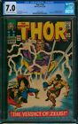 Thor #129 ⭐ CGC 7.0 ⭐ 1st App of ARES! Early Hercules Pluto & Zeus Marvel 1966