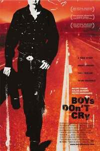 Boys Don't Cry Movie Poster 27x40 S/S Hilary Swank Chloe Sevigny Peter Sarsgaard