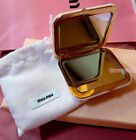 MIUMIU Parfums Mirror Pocket HandBag Compact Mirror Double Facettes Pink Pouch