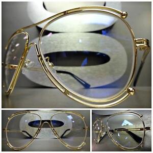 CLASSIC VINTAGE 70s RETRO Style Clear Lens CLUB PIMP RAVE DJ SUN GLASSES SHADES
