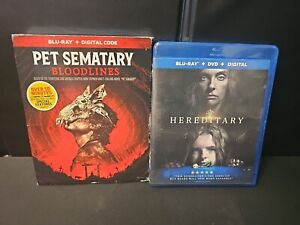 Pet Sematary : Bloodlines [New Blu-ray NO DIGITAL] + Hereditary DVD / BLU RAY