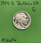 1914 S Indian Head Buffalo 🦬 Nickel 5c Good