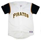 Pittsburgh Pirates #25 Sean Casey Majestic Button Front Jersey - Youth Large