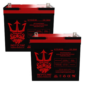 Adaptive Driving Systems Model 14 12v 55Ah  Battery by Neptune - 2 pack