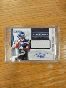 2012 Panini Jersey Rookies & Stars Russell Wilson Autographed Serialized 418/499