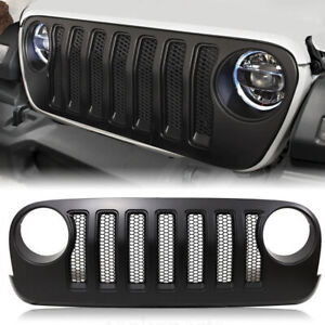 JL Style Front Bumper Hood Grille Mesh Grill For 2007-2017 Jeep Wrangler JK/ √ (For: Jeep)