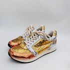 Katy Perry The Lena Sequin Sneaker 9.5 Gold