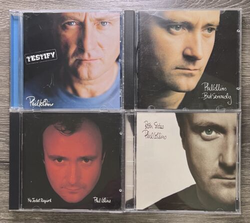 Phil Collins Collectors Set (4 CD Lot) Testify, Seriously, Jacket, Both Sides NM