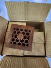 Lot Of 6 New Old Stock 90s Vintage Wooden Carved Small Trinket Box. Nos  3x3in