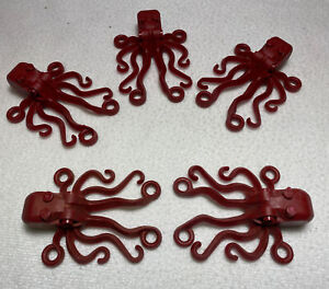 Lego Lot of 5 Red Octopus