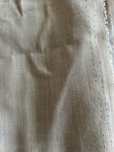 Vintage 1970s Linen Blend Drapery Lining Tan Taupe 7 Yard Bolt EXCELLENT Quality