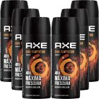 6 Pack Axe Dark Temptation Mens Deodorant Body Spray, 150ml (5.07oz)