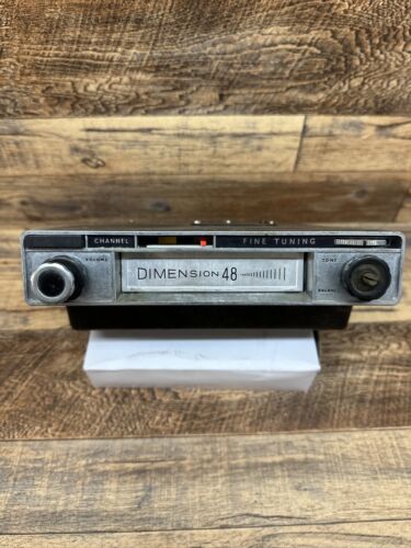 Dimension 48 Automobile Car Stereo 4 8 Track Tape Player Radio Display Japan
