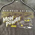 Jeep Gray Hoodie Sweatshirt New w/Tag Size L Reads 392 Mow Power Off Road Animal