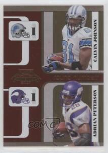 2007 Playoff Contenders Round Numbers Calvin Johnson Adrian Peterson Rookie RC
