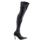 Diesel D-Venus TBT Y03045-P3923-T8013 Womens Black Leather Knee High Boots