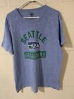 Retro Seattle Seahawks 47 Brand  Blue Legacy Men's T-Shirt XL