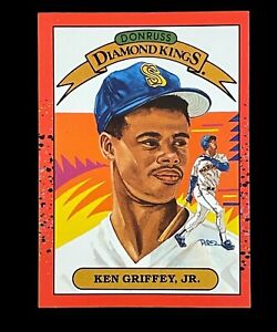 Donruss Diamond Kings Ken Griffey Jr 1990 Rookie Card #4 **Error card