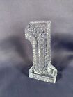 Waterford Crystal Number One 5” Figurine Paperweight Award Decorative Piece