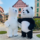 Inflatable brown bear mascot costume Panda role-playing party costume Adult New