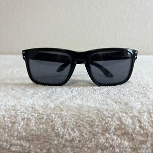 Oakley Holbrook Sunglasses Gloss Black Frames w/ Gray Lenses - Needs New Lenses