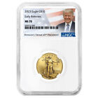 2023 $10 American Gold Eagle 1/4 oz NGC MS70 ER Trump Label