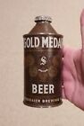 INDOOR 1940s STEGMAIER GOLD MEDAL BEER cone top (USBC #165-29) from PA - COOL !!