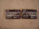 2 JVC DYNAREC DA7 90 Blank Audio Cassette Tapes NEW Japan, Sealed