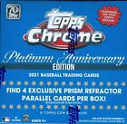 2021 Topps Chrome Platinum Anniversary Edition Baseball Sealed Mega Box Blue