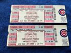 Aug. 2000 Chicago Cubs vs. Padres Ticket Stubs (2 lot)