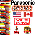 5 Pcs Panasonic CR2032 Button Cell Lithium Battery 3V, BR2032, EXP. 2028