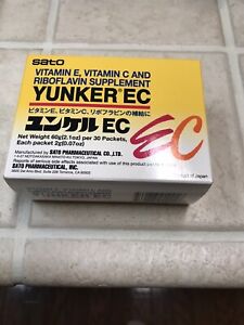 Sato Yunker EC Natural Vitamin E C B2 Riboflavin Supplement 30 Packets Exp 6/26